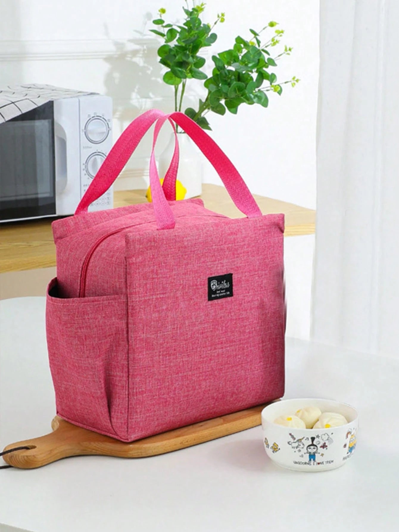 1pc, Waterproof Thermal Lunch Box Bag For Students And Office Workers- Perfect Travel Accessory And Kitchen Gadget For Healthy Meals On The Go