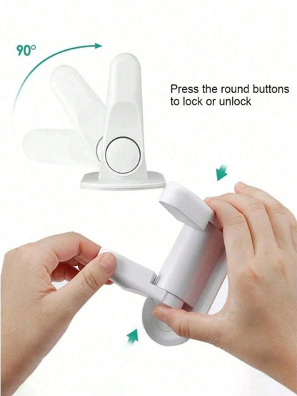 2/1pc Easy To Install Children's Knob Lock Without Drilling, Anti-Theft Door Lock, Preventing Babies From Opening The Door, Gift For Newborn Babies