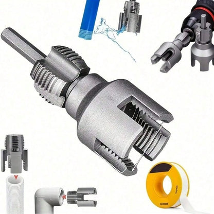 2-In-1 Pipe Threading Cutter- Multifunctional Metal Tool, Suitable For Plumbers And DIY Enthusiasts, Essential For Pipe Repair