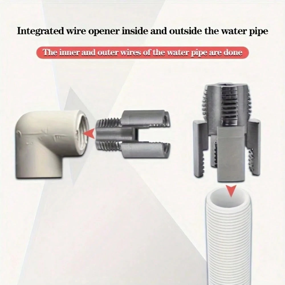 2-In-1 Pipe Threading Cutter- Multifunctional Metal Tool, Suitable For Plumbers And DIY Enthusiasts, Essential For Pipe Repair