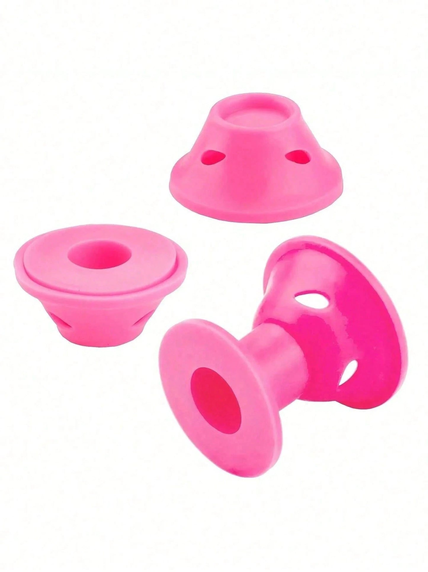 20/10/1pc Pink Silicone Hair Curler, No Heat Damage Design, Lightweight & Portable, Easy To Use, Create Natural Waves & Bangs, Suitable For Short To Medium Length Hair, Perfect For Home & Travel