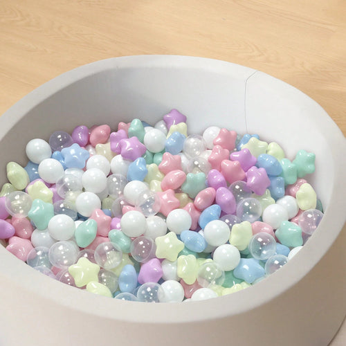 20/50pcs Ball Pit Balls 2.17in Crush-Proof Balls Mixed With Star Ideal Gift For Toddlers Kids' Pool Parties Indoor Outdoor Play Tent Ball Pit Toys