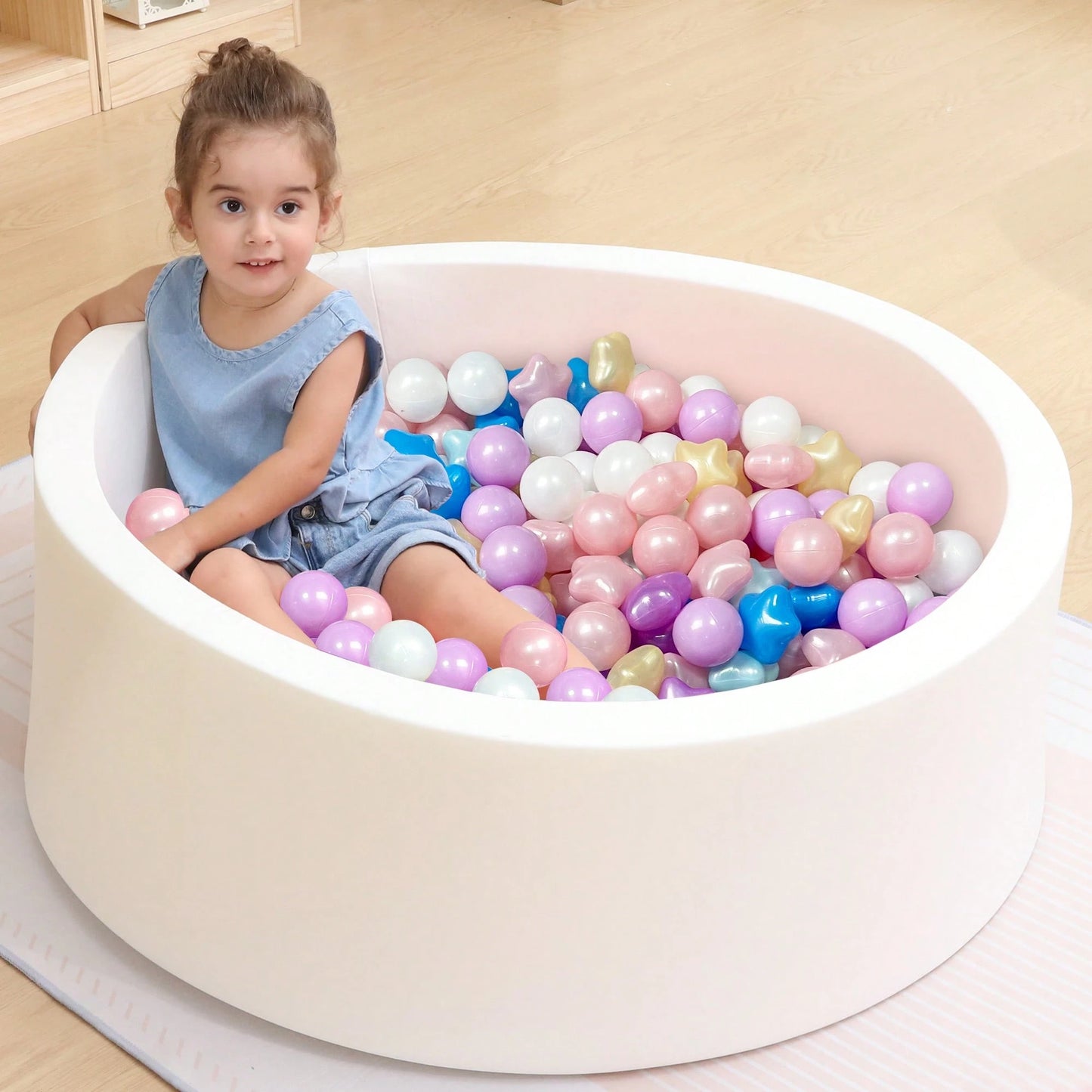 20/50pcs Ball Pit Balls 2.17in Crush-Proof Balls Mixed With Star Ideal Gift For Toddlers Kids' Pool Parties Indoor Outdoor Play Tent Ball Pit Toys
