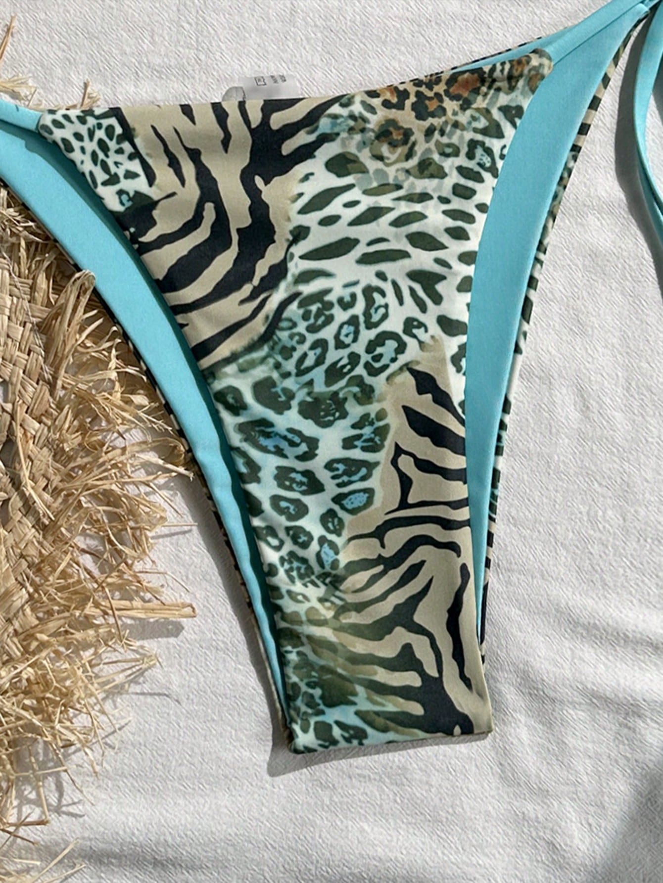 2025 Sexy Vintage Leopard Print Pattern Bikini 2 Pieces Set For Women Vacation Beach Summer