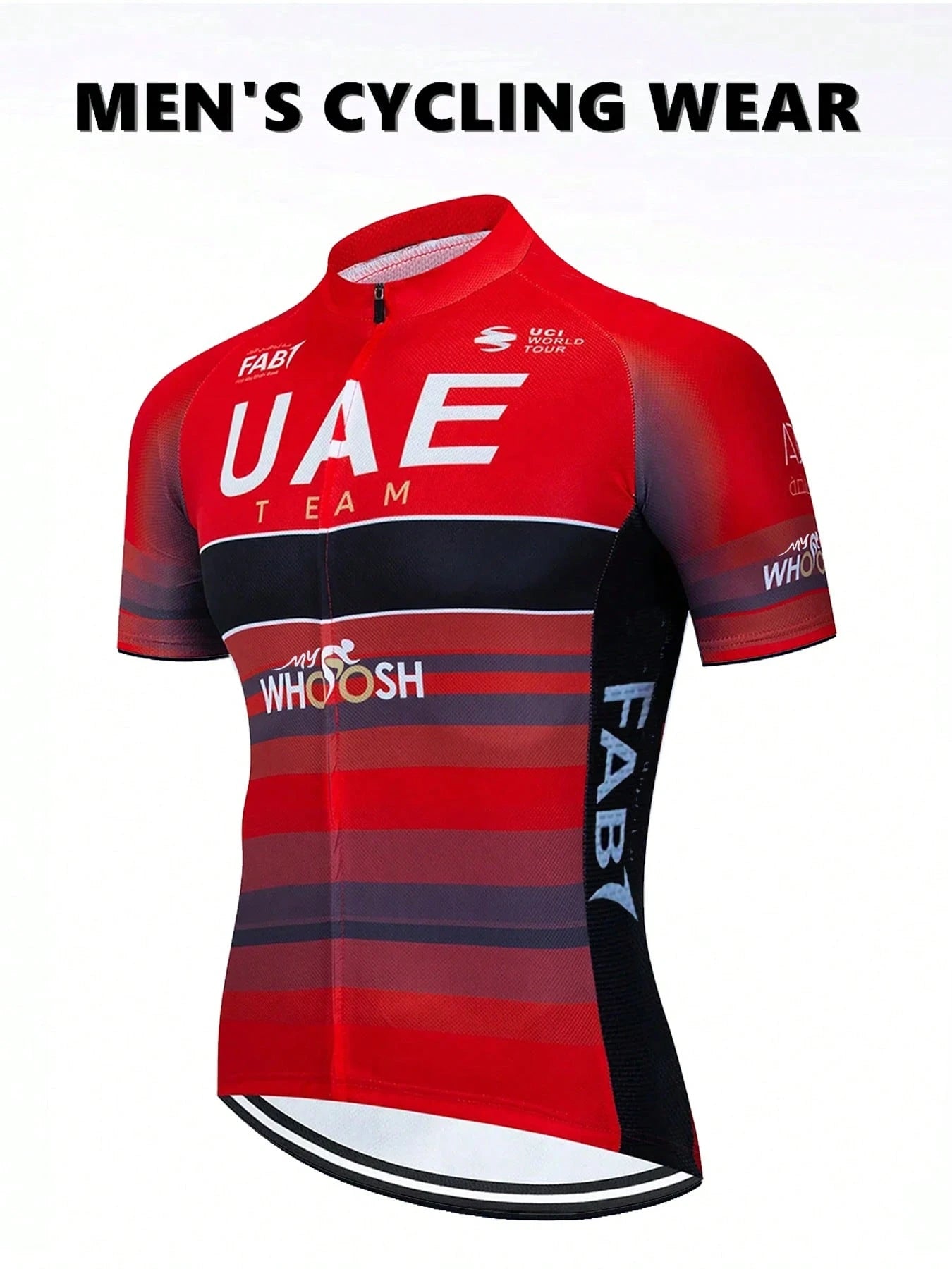 2025 Summer Men's Quick-Dry Breathable Cycling Jersey, 1 Piece Bicycle Shirt, Mountain Bike Wear, Moisture-Wicking, With Pockets, Suitable For Sports & Outdoor Activities