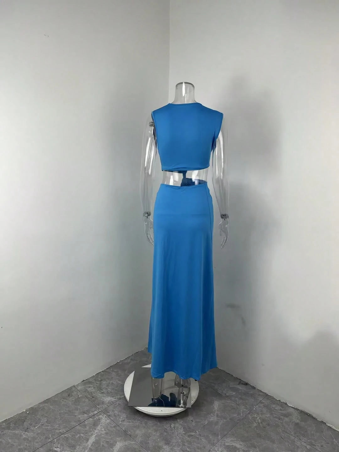 2025 Summer New Fashion Women's Sexy Strapless Slim-Fit Solid Color Sheer Mesh Dress