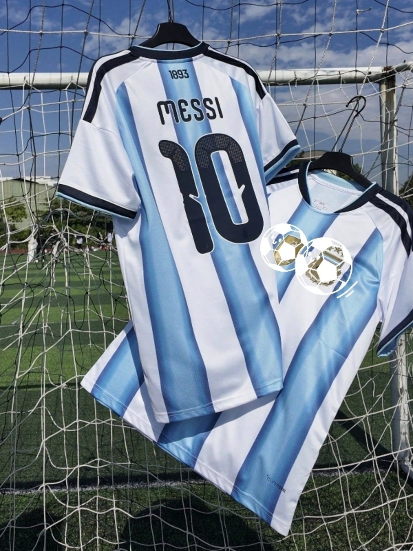 2026 Argentina Home Soccer Jersey,No.10 Football Shirt With Captain Armband Football Shirt