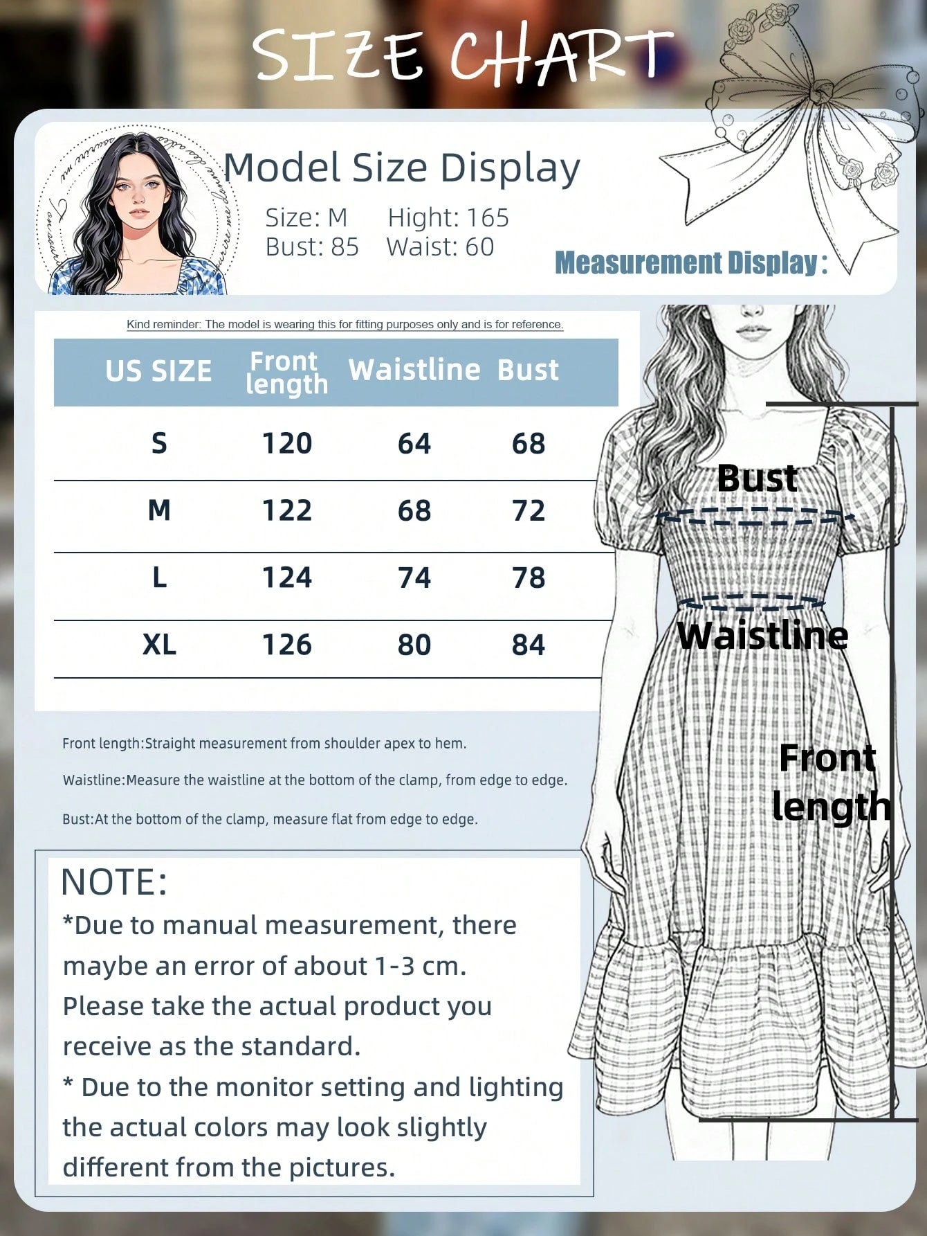 2026 Autumn Women's Plaid Elegant Bohemian Casual Elegant Outing Date Holiday Waist-Cinching Puff Sleeve Ruffle Pleated Dress, Birthday Outfit Red