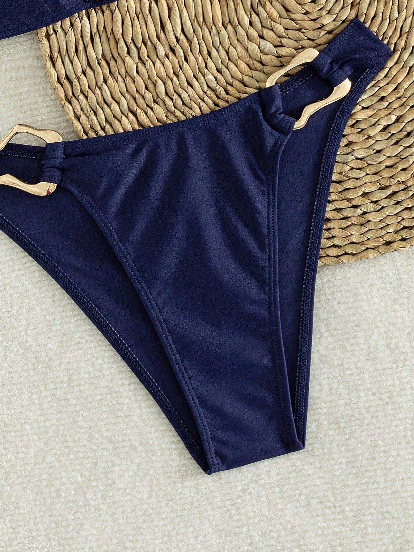 2026 New 2-Piece Solid Color Elegant Sexy Women's Bikini Set, Casual Swimwear Suitable For Summer Beach Vacation, Pool, Holiday Party, Aesthetic