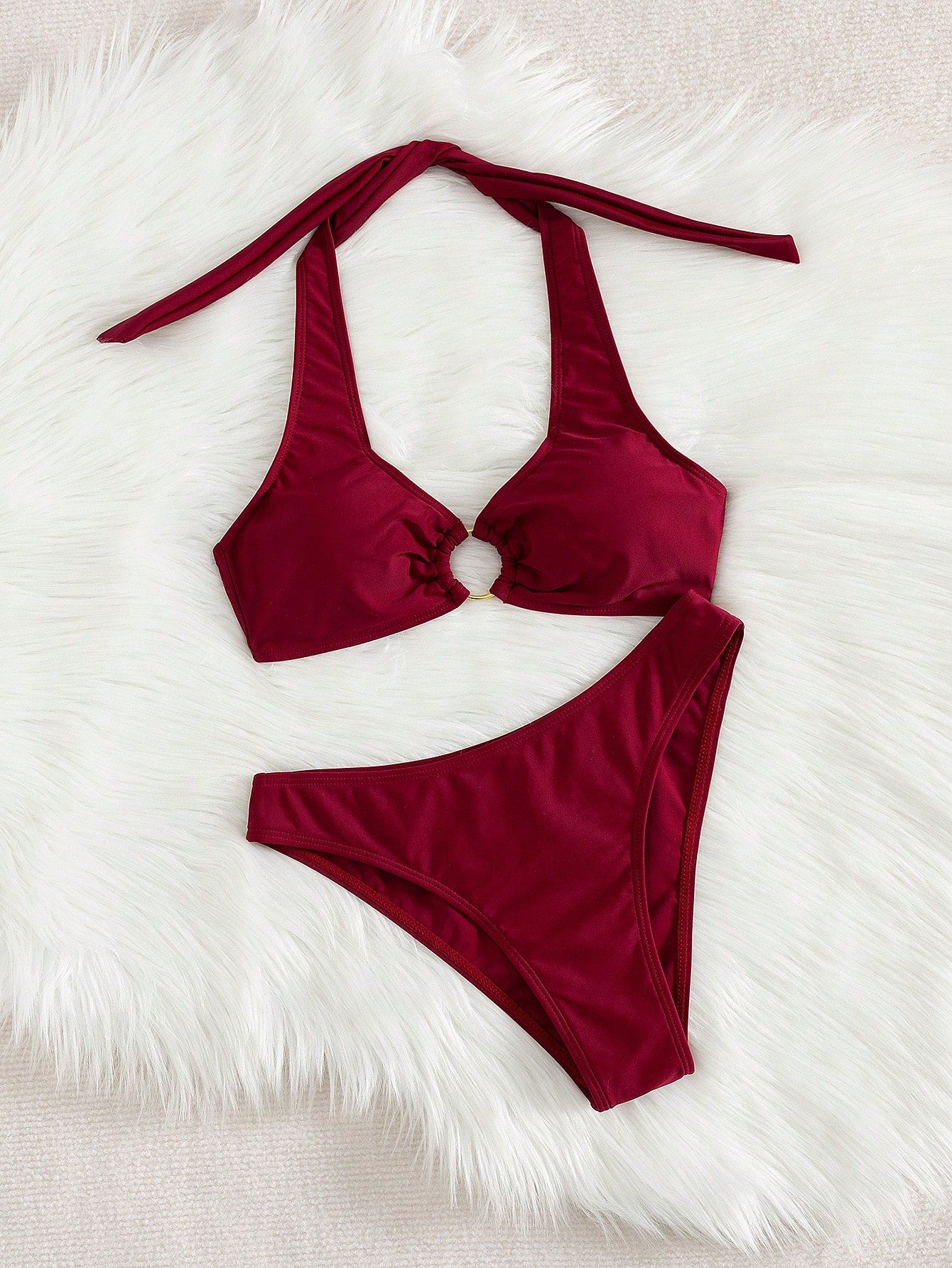 2026 New Fashion Elegant Women's 2-Piece Bikini Swimsuit, Suitable For Spring/Summer Beach Vacation And Daily Casual Wear