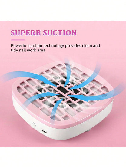 2026 New Mini Portable Nail Dust Collector With USB Plug And Filter, Easy To Use For Home & Salon Professionals-Essential For Polishing