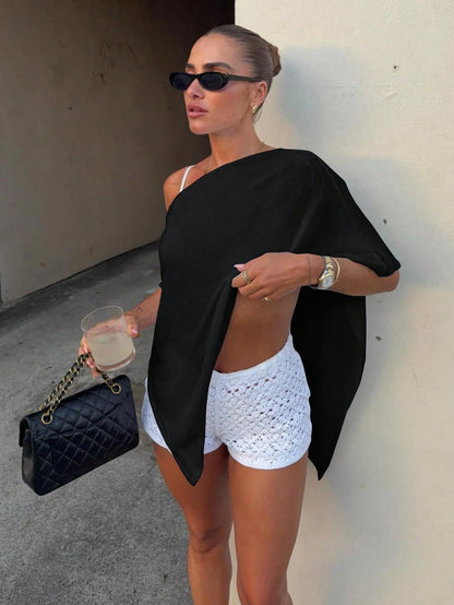 2026 New Women's Fashion Elegant Loose Knit Top, Suitable For Daily Wear And Casual Travel, Effortless Style Vacation