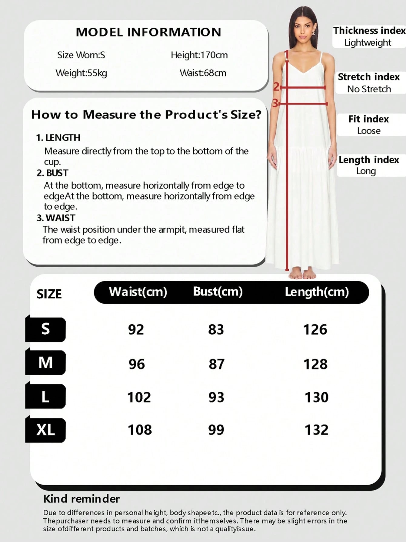 2026 Spring/Summer Women's Long Dress- Fashionable Solid Color, Simple And Elegant- Suitable For Home, Work, Dates And Casual Street Wear White