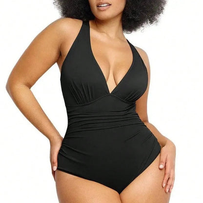 2026 Women's Smart Sculpt Front Ruched Swimsuit Tummy Tucking One Piece Slimming Bathing Suit Sculpting Snatched Waistline Swimwear