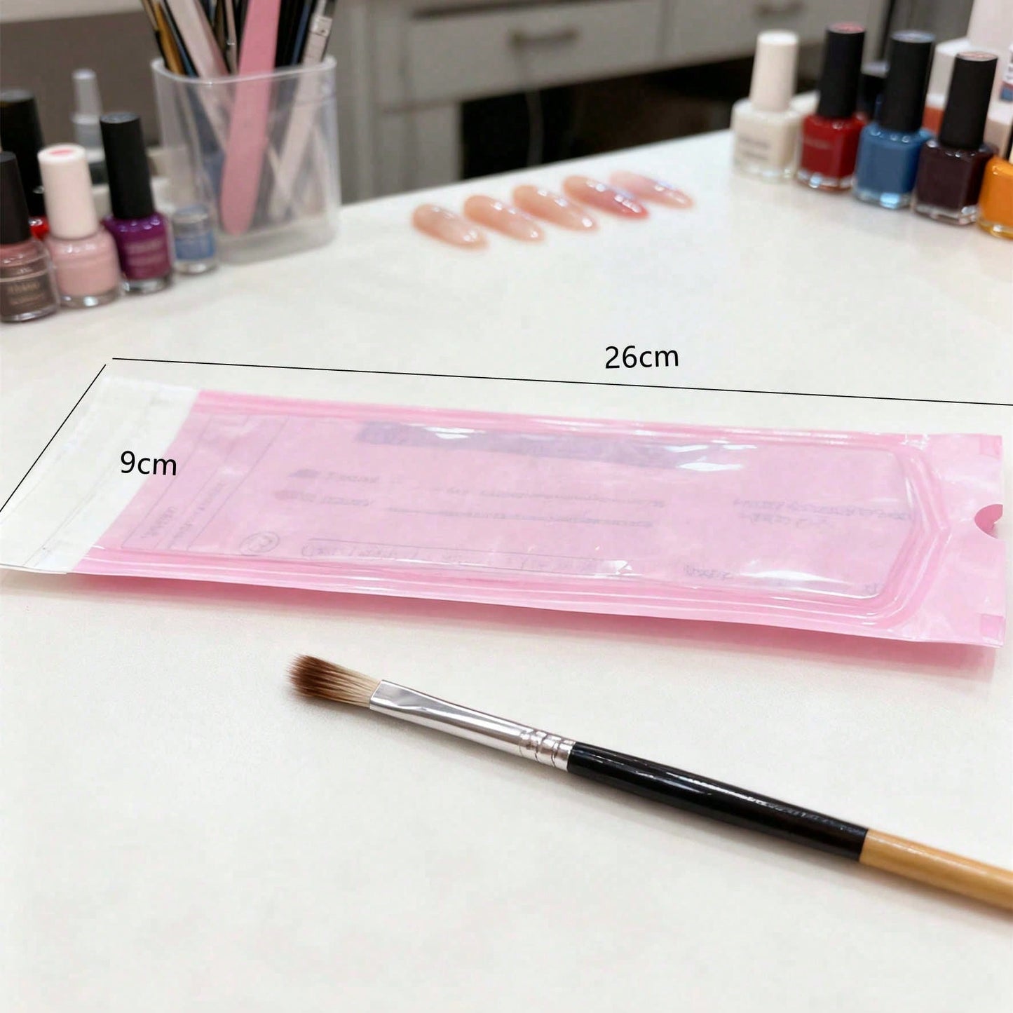 20pcs Disposable Self-Sealing Sterilization Bags, Expandable Nail Cleaning Storage Bags, Waterproof Sealed Bags Suitable For Manicure And Tattoo Tools, Applicable For Nail Drill Bits, Tweezers, Scisso