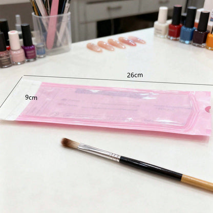 20pcs Disposable Self-Sealing Sterilization Bags, Expandable Nail Cleaning Storage Bags, Waterproof Sealed Bags Suitable For Manicure And Tattoo Tools, Applicable For Nail Drill Bits, Tweezers, Scisso