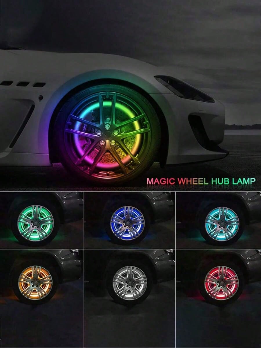 20PCS Reflective Car Wheel Decorative Stripe Stickers, Night Warning Car Stickers, Anti-Scratch Reflective Stickers Car Motorcycle Wheel Decorative Car Decals Universal,Night Reflective Car Wheel Warn