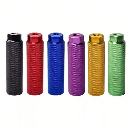 2Pcs Anti-Slip Bike Pegs Lightweight Cycling Parts Bike Foot Rest Aluminum Alloy Bicycle Accessories Fit 3/8 Inch