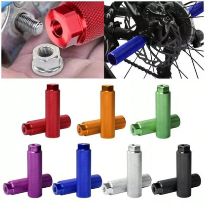2Pcs Anti-Slip Bike Pegs Lightweight Cycling Parts Bike Foot Rest Aluminum Alloy Bicycle Accessories Fit 3/8 Inch