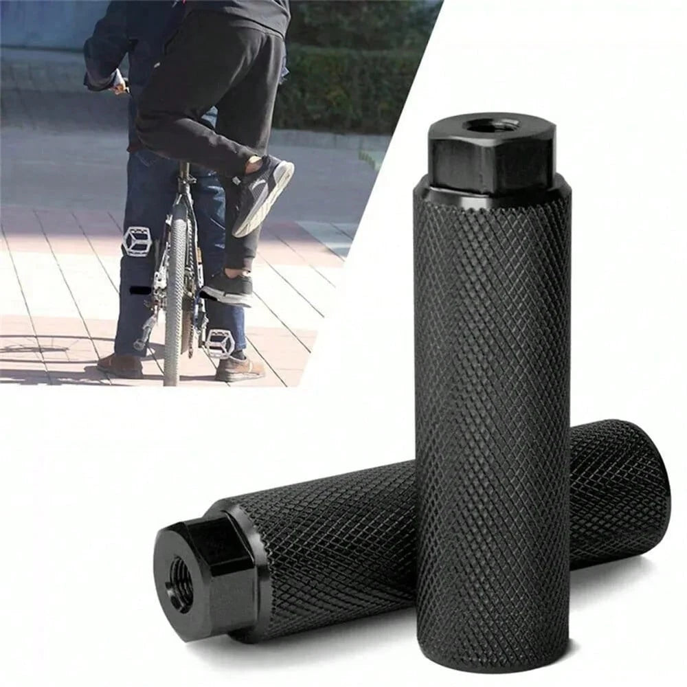 2Pcs Anti-Slip Bike Pegs Lightweight Cycling Parts Bike Foot Rest Aluminum Alloy Bicycle Accessories Fit 3/8 Inch