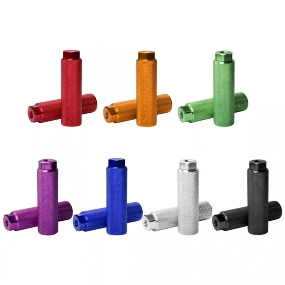 2Pcs Anti-Slip Bike Pegs Lightweight Cycling Parts Bike Foot Rest Aluminum Alloy Bicycle Accessories Fit 3/8 Inch