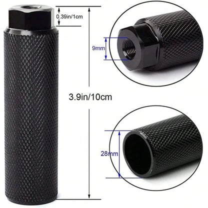 2Pcs Anti-Slip Bike Pegs Lightweight Cycling Parts Bike Foot Rest Aluminum Alloy Bicycle Accessories Fit 3/8 Inch
