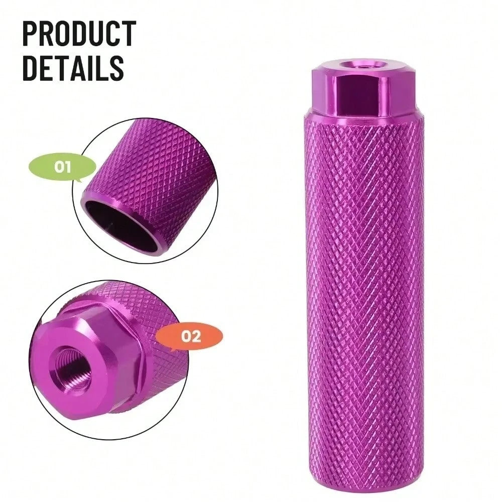 2Pcs Anti-Slip Bike Pegs Lightweight Cycling Parts Bike Foot Rest Aluminum Alloy Bicycle Accessories Fit 3/8 Inch