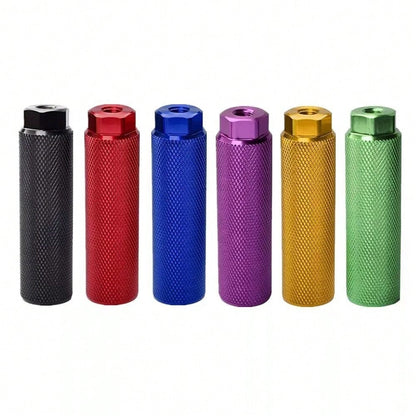 2Pcs Anti-Slip Bike Pegs Lightweight Cycling Parts Bike Foot Rest Aluminum Alloy Bicycle Accessories Fit 3/8 Inch