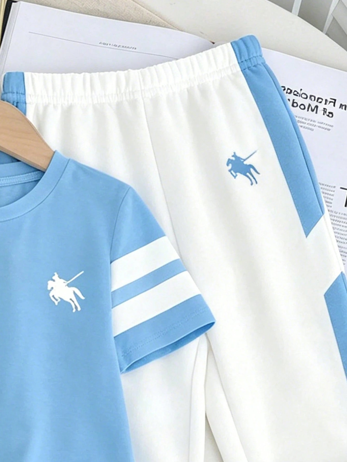 2pcs Baby Boys Casual Loose Comfortable Short Sleeve T-Shirt And Pants Set, Suitable For Spring And Summer