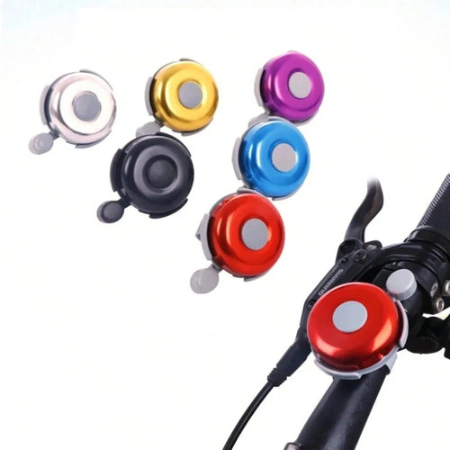 2pcs Black Bicycle Bell- Made Of Anodized Aluminum And Polypropylene, Rust-Proof And Waterproof, Clear And Loud Sound, Suitable For Adults, Tool-Free Installation On Any Bicycle