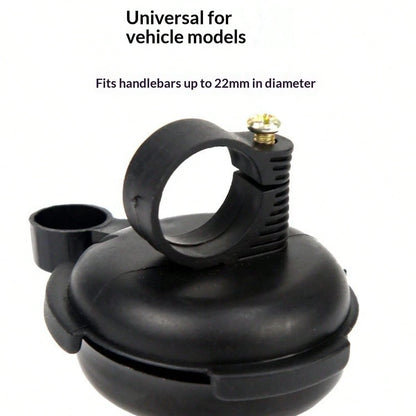 2pcs Black Bicycle Bell- Made Of Anodized Aluminum And Polypropylene, Rust-Proof And Waterproof, Clear And Loud Sound, Suitable For Adults, Tool-Free Installation On Any Bicycle