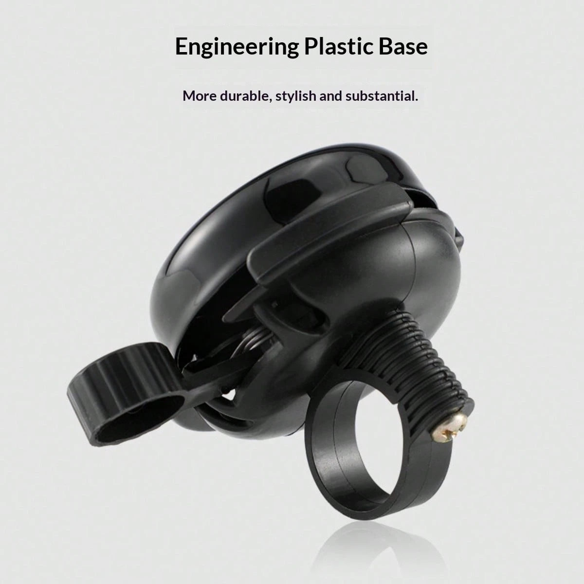 2pcs Black Bicycle Bell- Made Of Anodized Aluminum And Polypropylene, Rust-Proof And Waterproof, Clear And Loud Sound, Suitable For Adults, Tool-Free Installation On Any Bicycle