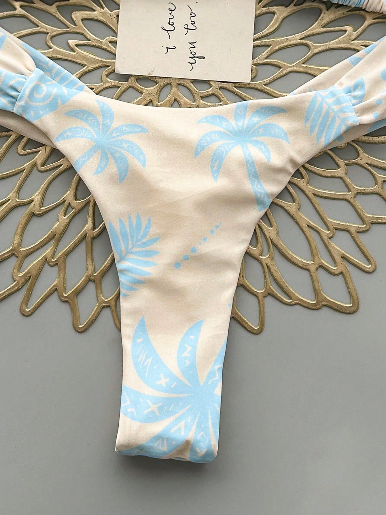 2pcs Casual Elegant Sexy Bohemian Floral Print Tie-Up Braided Bikini Swimwear, Suitable For Beach Vacation In Spring/Summer