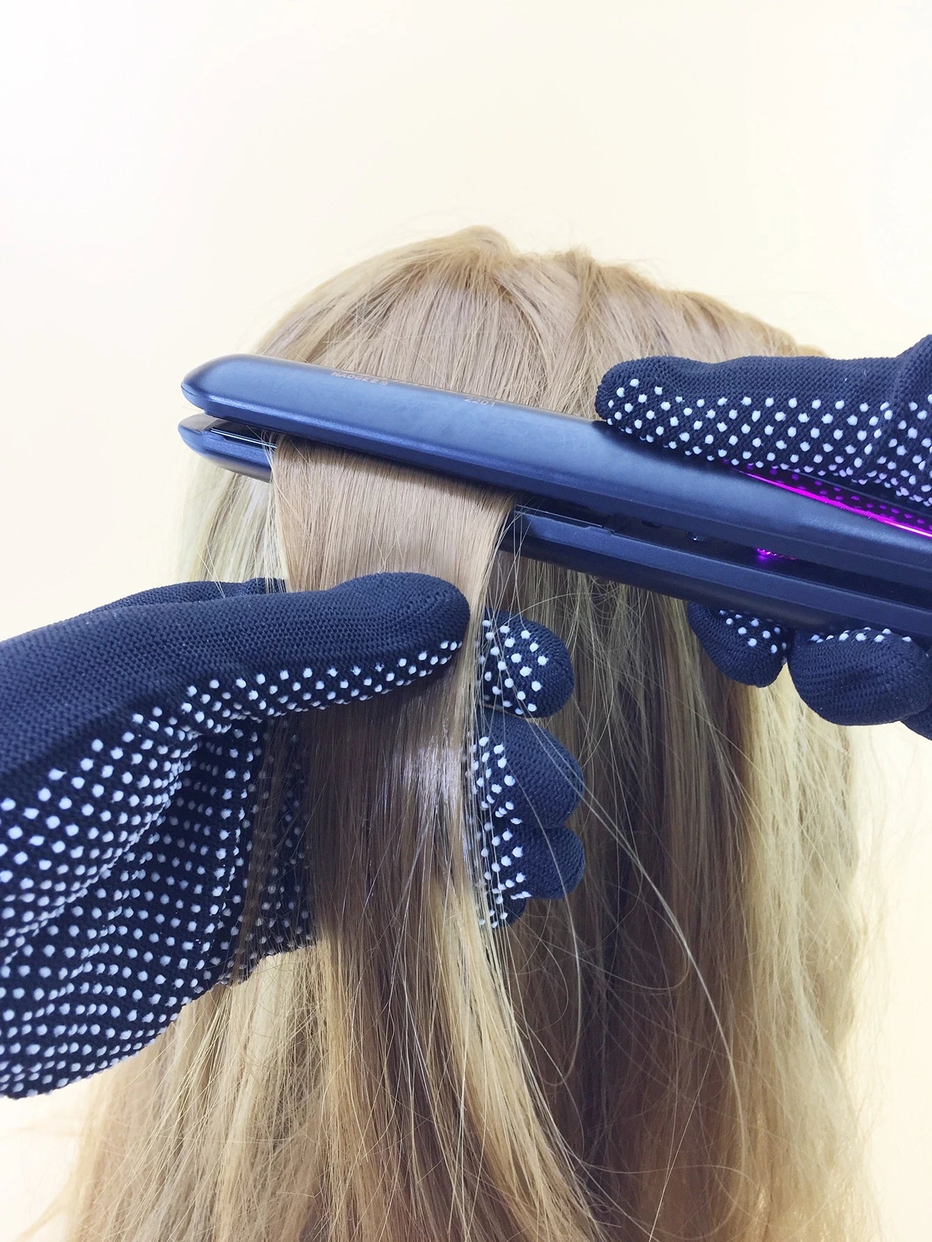 2pcs Hair Styling Tools Set With Curling Wand, Flat Iron, Heat-Resistant Glove, And Two-Sided Silicone Bead Comb For Curling, Straightening, Perming, Dyeing And Hairdressing, Hair Tools, Hair Products