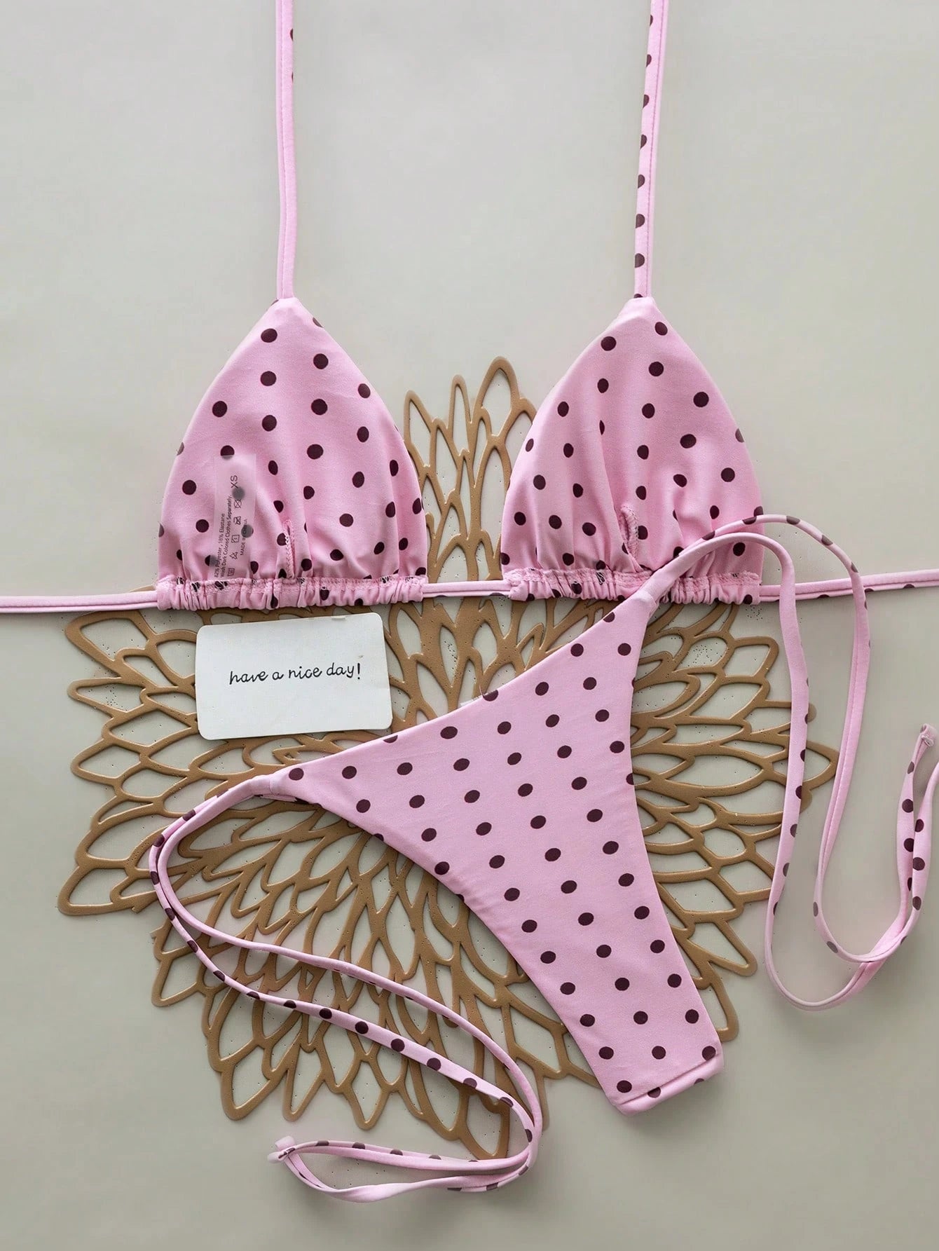 2pcs Leopard Print Halter Tie Sexy Bikini Swimwear For Women, Suitable For Spring & Summer Vacation Beach, Resort Wear, Vacationcore