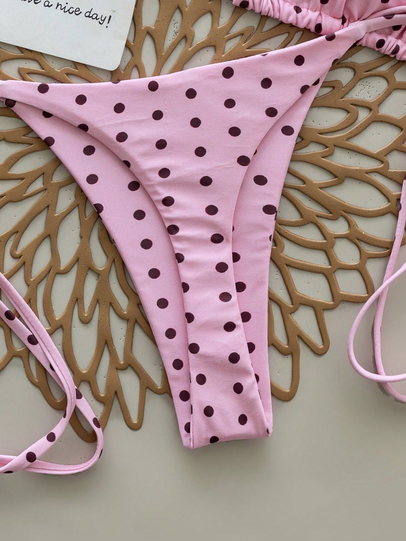 2pcs Leopard Print Halter Tie Sexy Bikini Swimwear For Women, Suitable For Spring & Summer Vacation Beach, Resort Wear, Vacationcore