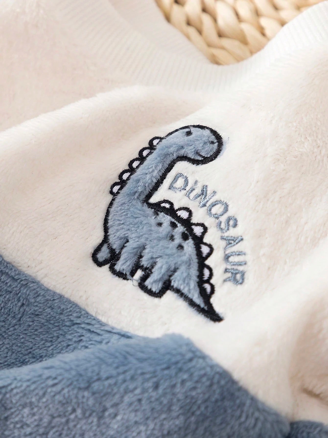 2pcs/Set Cute Winter Outfit For Baby Boys, Dinosaur English Graphic Top & Elastic Pants, White, Sibling Matching, Suitable For Autumn, 6 Months To 3 Years