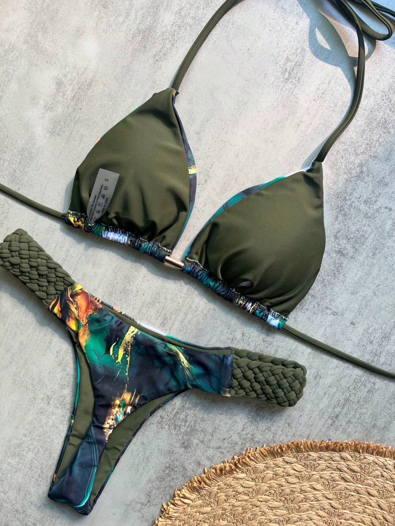 2pcs/Set New Braided Brazilian Bikini Sexy Swimwear For Women, Summer Beach Wear Vacation