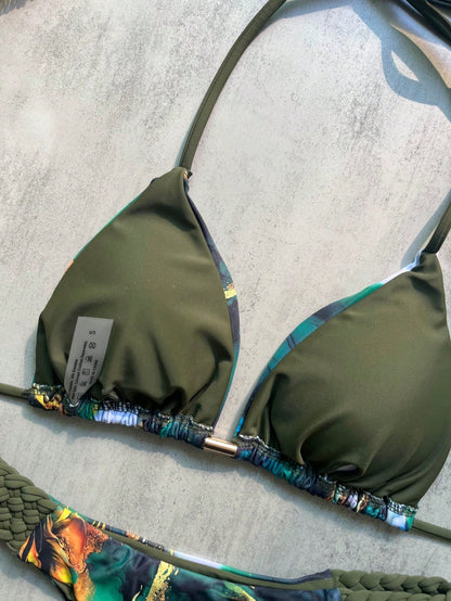 2pcs/Set New Braided Brazilian Bikini Sexy Swimwear For Women, Summer Beach Wear Vacation