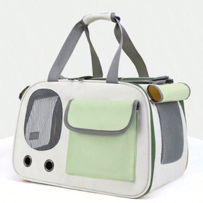 3-Color Pet Carrier Backpack, Large Breathable Portable Cat Bag, Handheld Single Shoulder Design For Outdoor Pet Travel