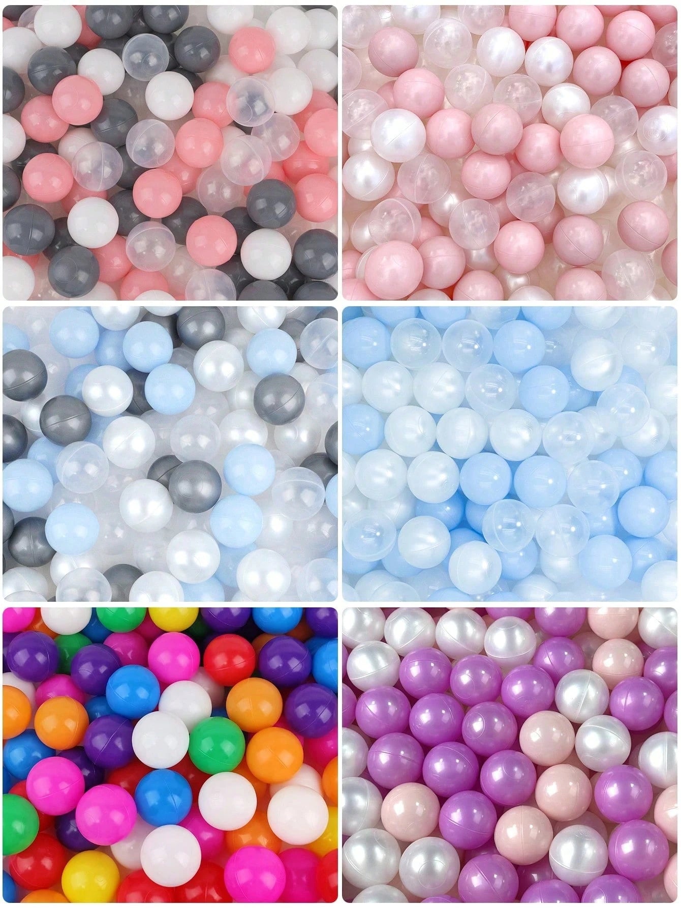 30/80pcs 2.16 Inch Anti-Pressure Ball Pit Balls, Toddler Children Swimming Pool Water Toys, Multi-Color Balls, Suitable For Play Tent, Ideal Gift For Boys And Girls