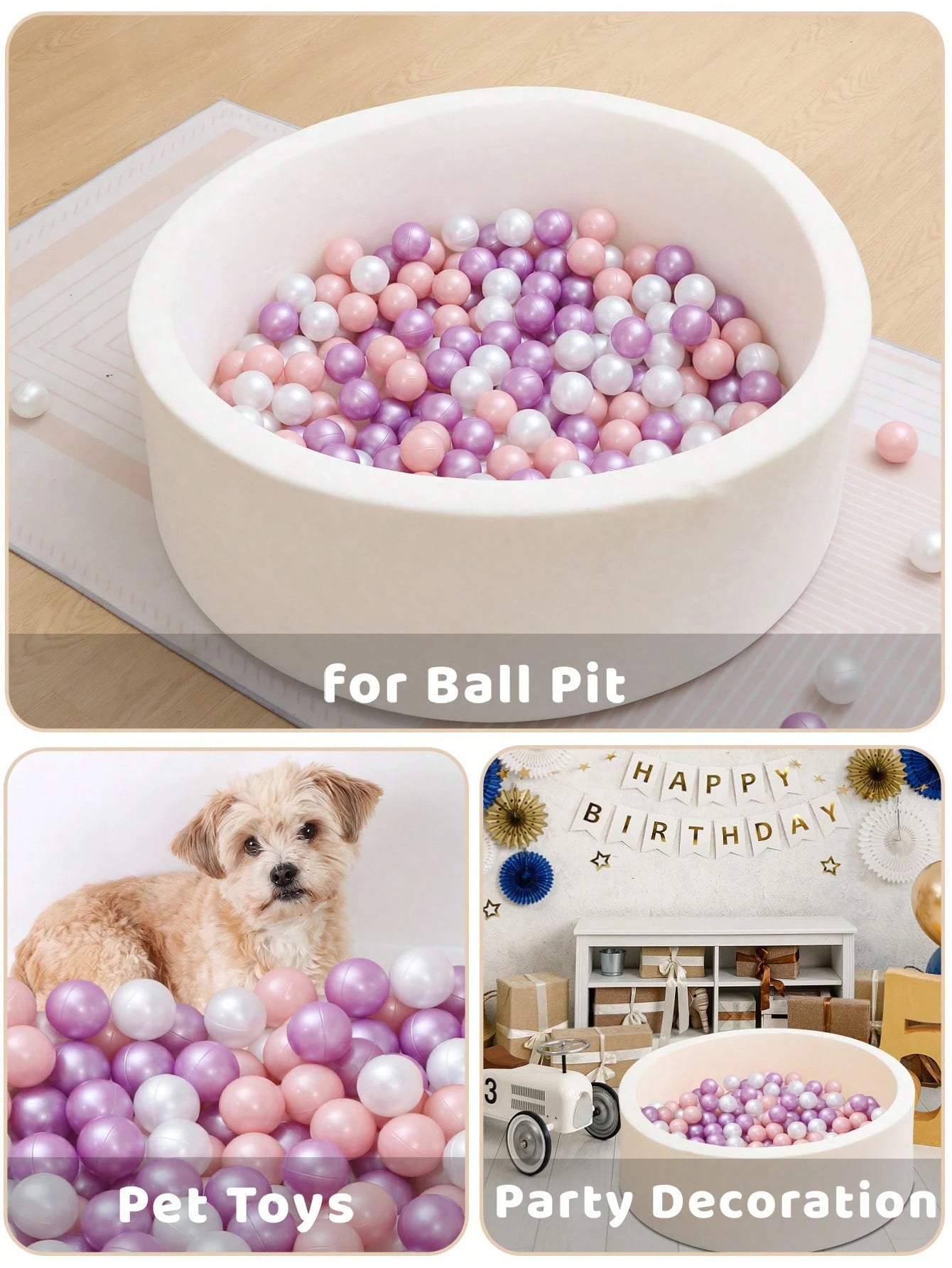 30/80pcs 2.16 Inch Anti-Pressure Ball Pit Balls, Toddler Children Swimming Pool Water Toys, Multi-Color Balls, Suitable For Play Tent, Ideal Gift For Boys And Girls