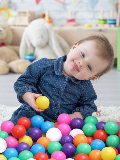30/80pcs 2.16 Inch Anti-Pressure Ball Pit Balls, Toddler Children Swimming Pool Water Toys, Multi-Color Balls, Suitable For Play Tent, Ideal Gift For Boys And Girls