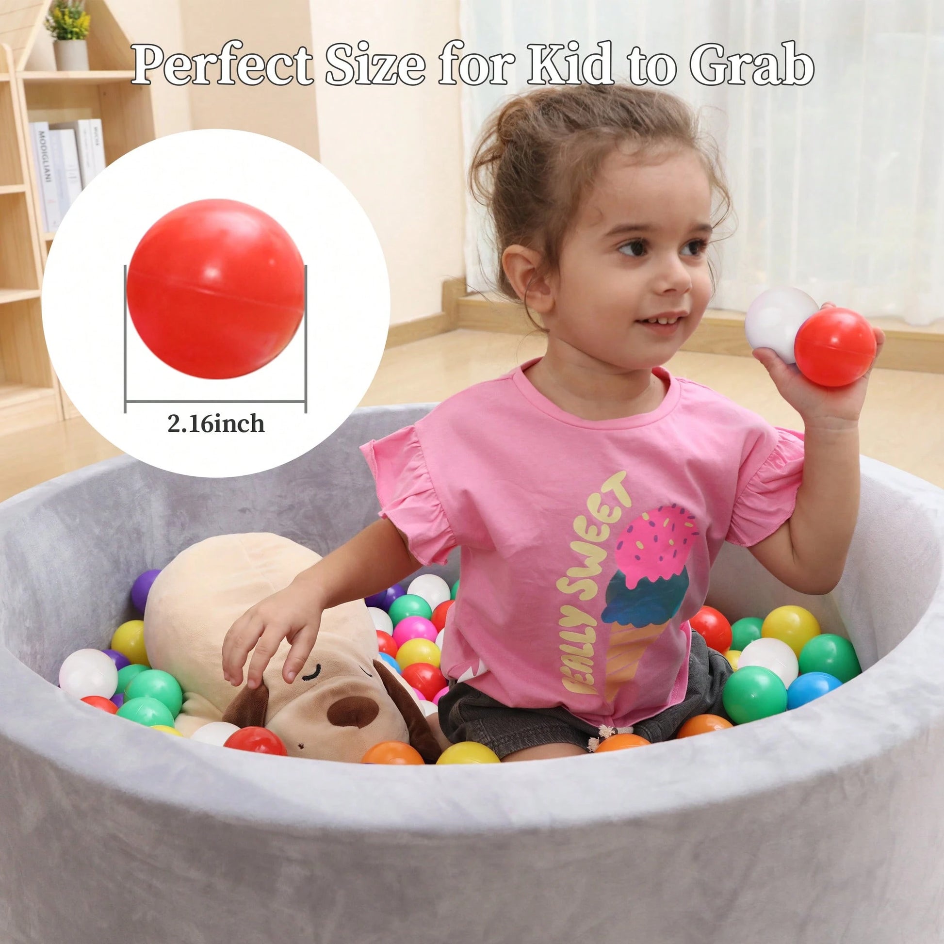 30/80pcs 2.16 Inch Anti-Pressure Ball Pit Balls, Toddler Children Swimming Pool Water Toys, Multi-Color Balls, Suitable For Play Tent, Ideal Gift For Boys And Girls