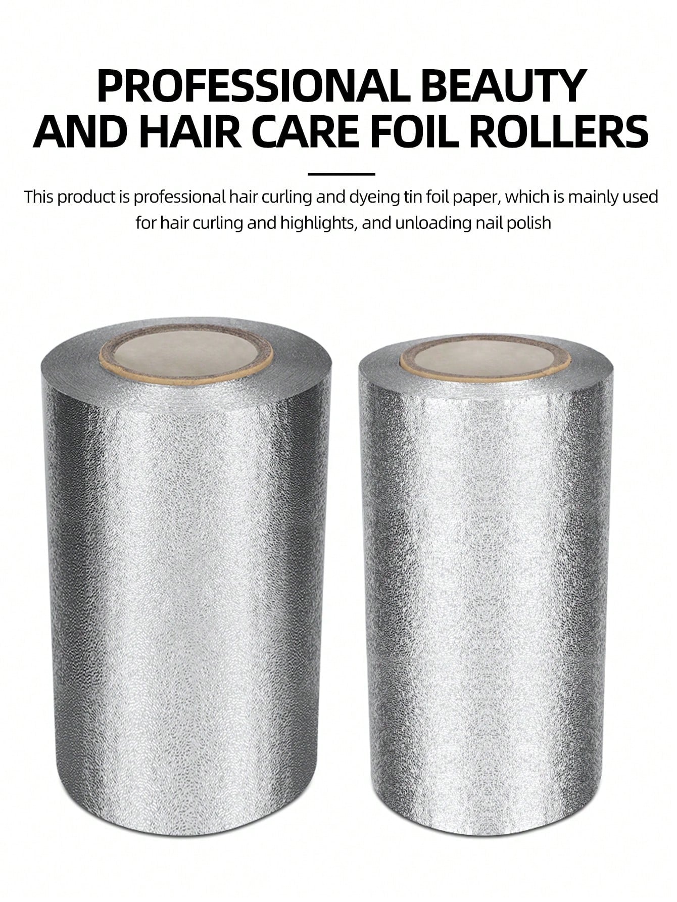 30m/50m Long Embossed Silver Aluminum Foil Roll- Salon Aluminum Foil For Highlighting Long Hair, Highlighting Hair Kit, Hairstylist Salon Aluminum Foil Paper Tin Foil, Hair, Barber, Hair Tools, Hair
