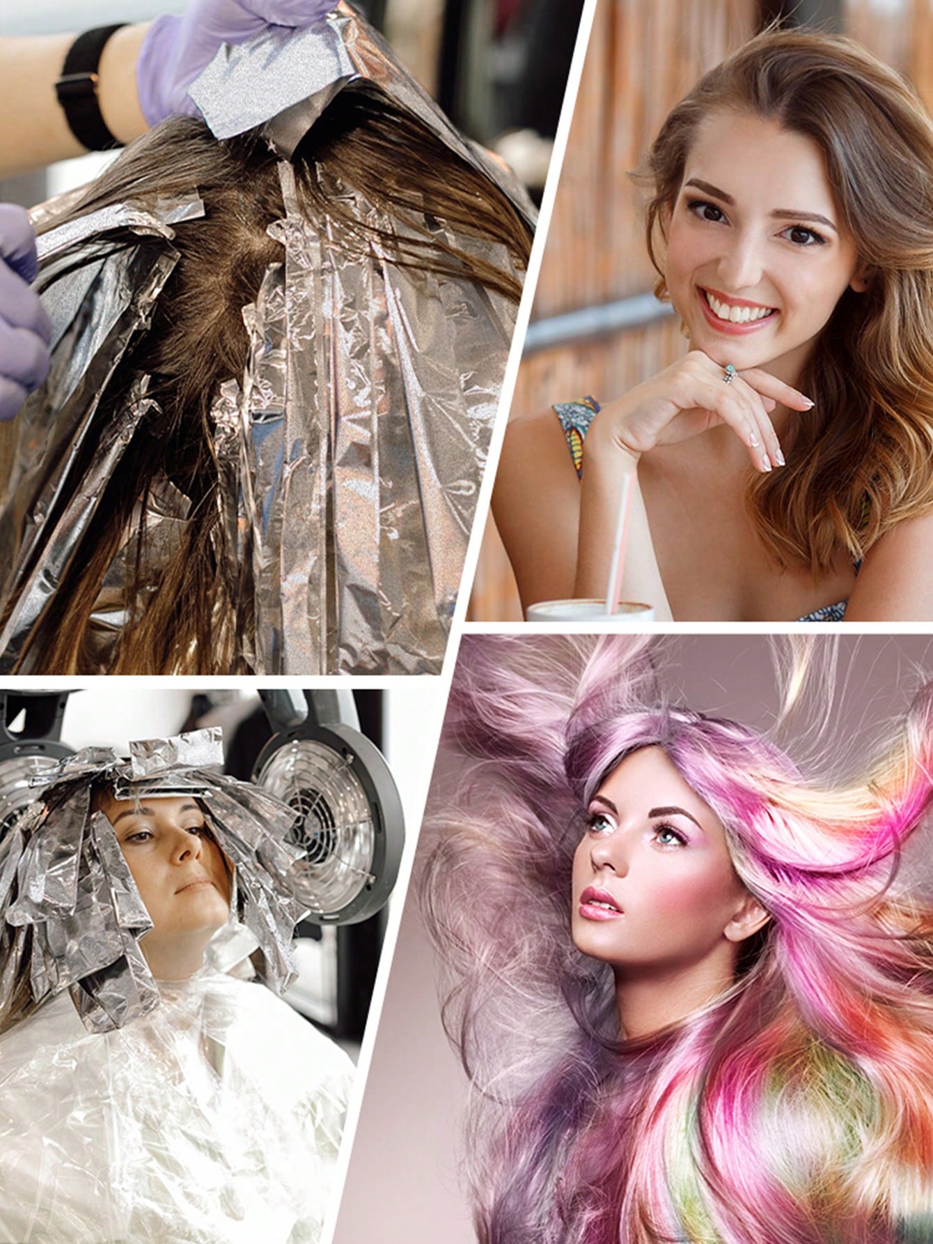 30m/50m Long Embossed Silver Aluminum Foil Roll- Salon Aluminum Foil For Highlighting Long Hair, Highlighting Hair Kit, Hairstylist Salon Aluminum Foil Paper Tin Foil, Hair, Barber, Hair Tools, Hair