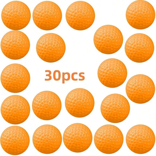 30pcs Golf Practice Balls, 41mm Hollow Design, Suitable For Indoor Use, Perfect For Training And Practice, Golf Training Equipment, Smooth Surface