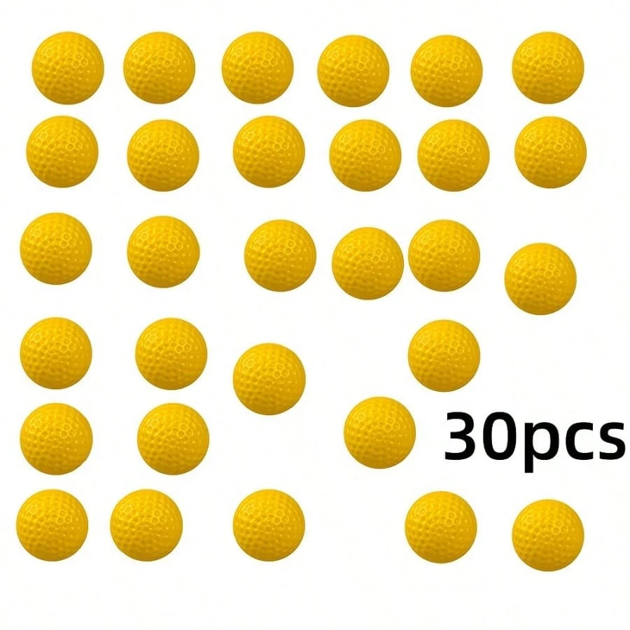 30pcs Golf Practice Balls, 41mm Hollow Design, Suitable For Indoor Use, Perfect For Training And Practice, Golf Training Equipment, Smooth Surface