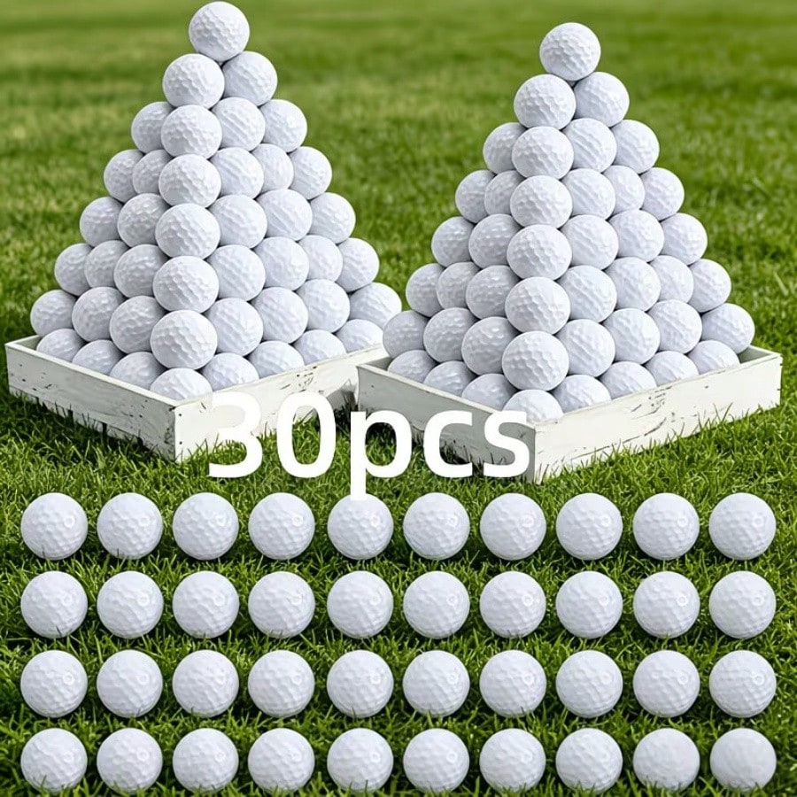 30pcs Golf Practice Balls, 41mm Hollow Design, Suitable For Indoor Use, Perfect For Training And Practice, Golf Training Equipment, Smooth Surface
