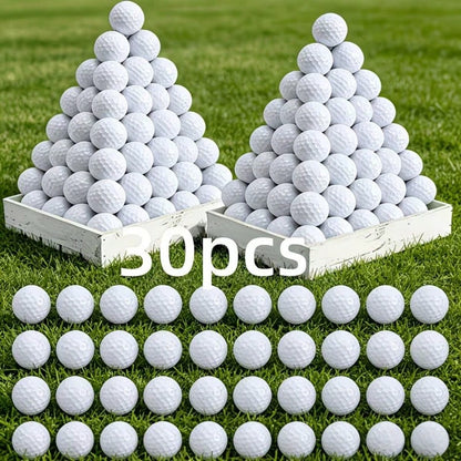 30pcs Golf Practice Balls, 41mm Hollow Design, Suitable For Indoor Use, Perfect For Training And Practice, Golf Training Equipment, Smooth Surface